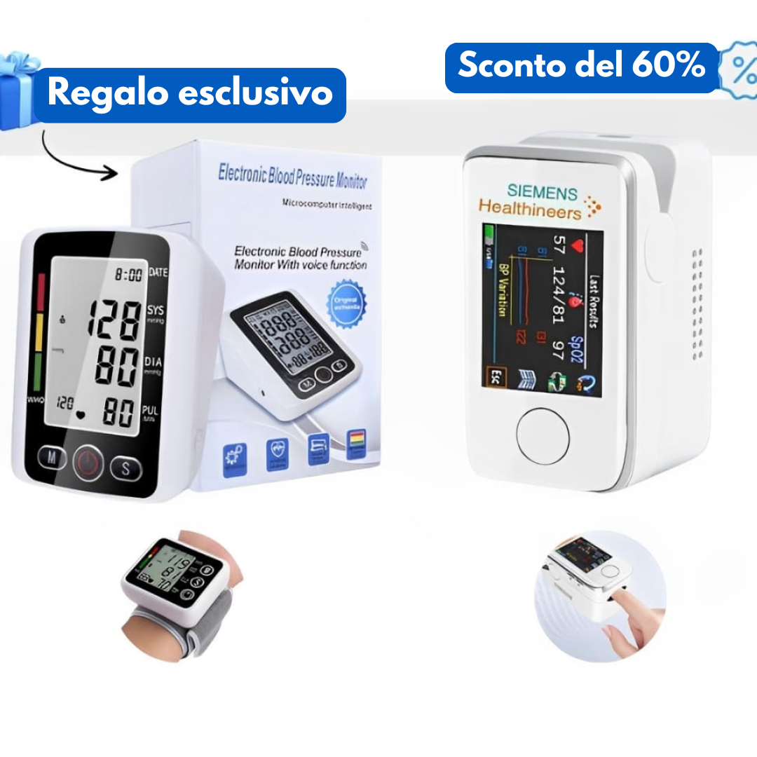Medidor Doble Función: Presión Arterial y Bienestar Metabólico