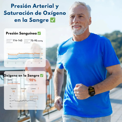 Medidor multifunción de glucemia + Reloj Monitor – COMPRA 1 Y RECIBE OTRO GRATIS ✅